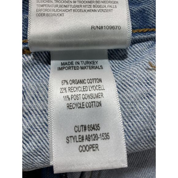 Agolde 'Cooper' Blue Cargo Denim Jeans Size 27 - Picture 5 of 5